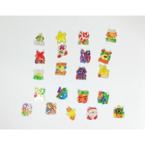 Ornamental Christmas Pendants resin based   21pcs - Picture 1 of 8
